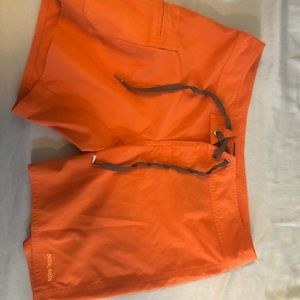 Orange Patagonia Hiking Shorts